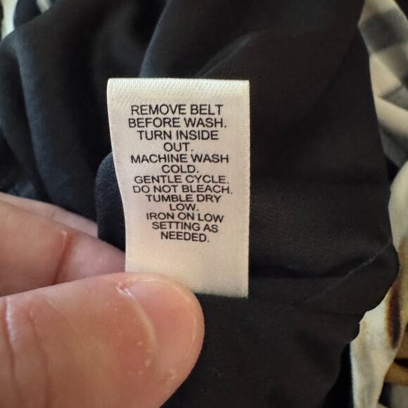 Cato Woman 18/20W Animal Print Long Sleeve Midi Dress Black Brown White - Picture 14 of 14